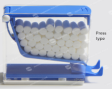 Cotton roll dispenser